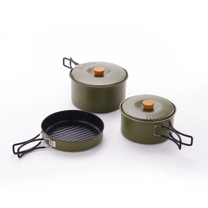 Stainless Steel Camping Pot Set